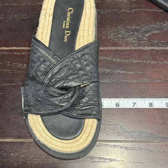 Christian Dior Black and Tan Women's Sandals - Picture 6 of 6